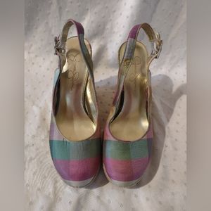 Jessica Simpson Size 8B Slingback Wedge Heels